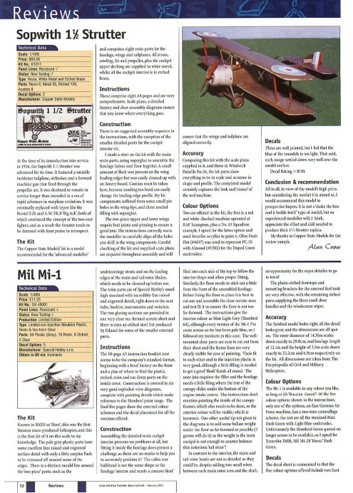 Scale Aviation Modeller International 2001-01